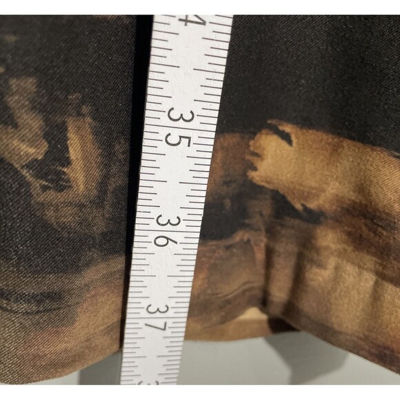 Connected Apparel Women’s 8 Brown Floral Dress Artistic Print Unique Pattern - Picture 5 of 9